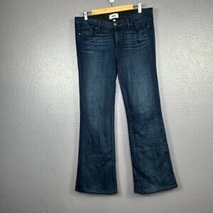 PAIGE Dark Blue Boot Cut Jeans